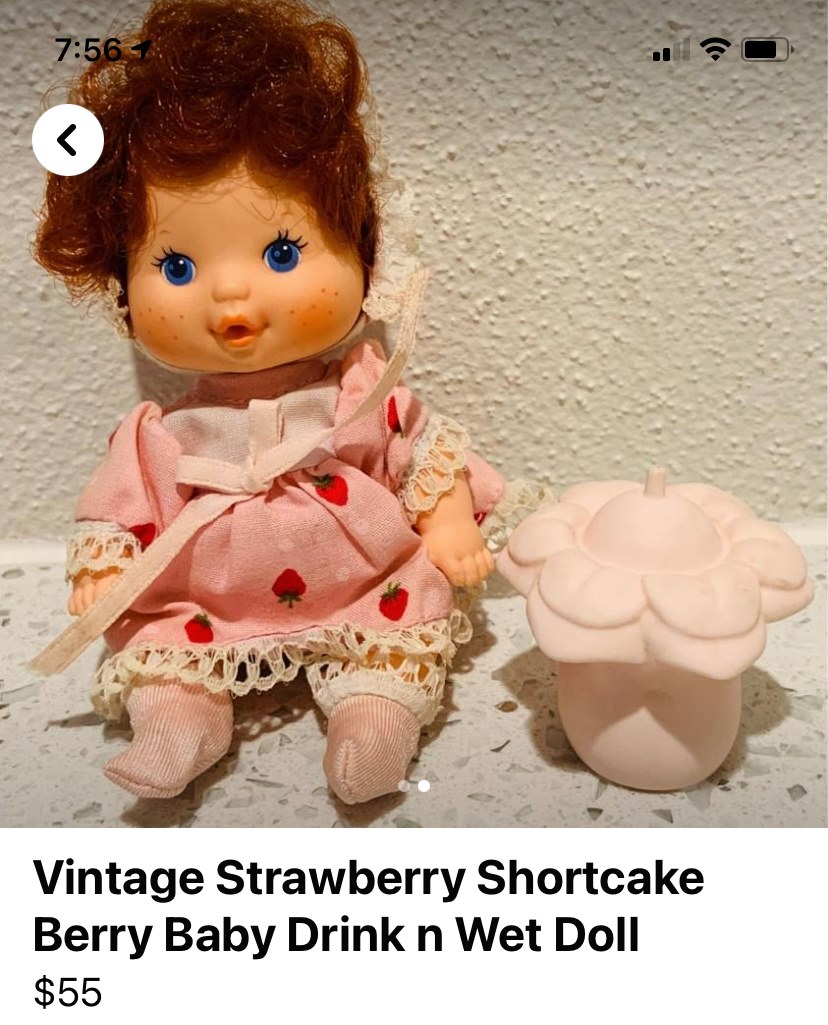 Vintage SS Berry Drink and Wet Doll